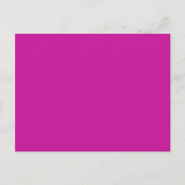 Hot Pink Hintergrund auf einer Postkarte (Vorderseite)