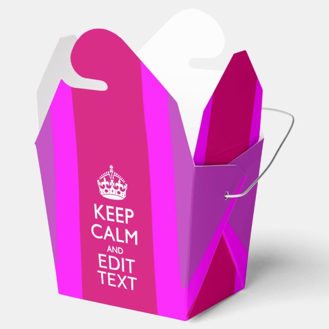 Hot Pink: Ihr Behalt zum Bearbeiten von Text-Union Geschenkschachtel (Geöffnet)