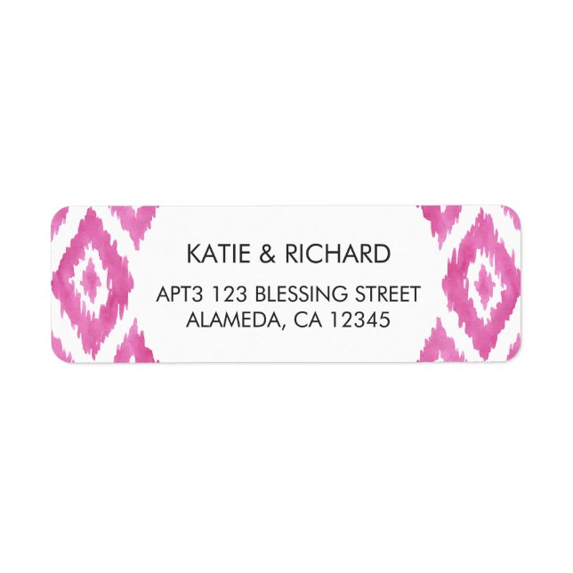 Hot Pink Ikat (Vorne)