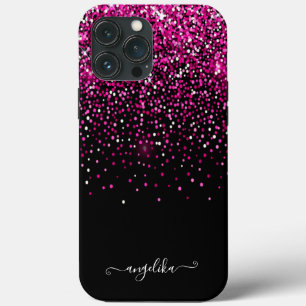 Hot Pink Imitate Glitzer Bokeh Case-Mate iPhone Hülle
