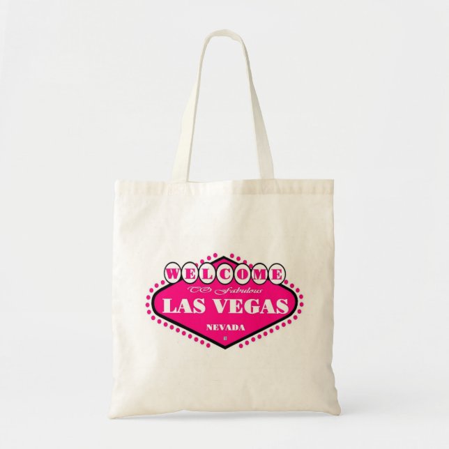 HOT PINK Las Vegas Logo Bag Tragetasche (Vorne)