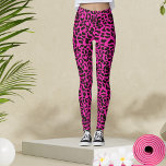 Hot Pink Leopard Animal Print Leggings<br><div class="desc">Warme Pink Animal Leopard Leggings sind eine kühne und modische Wahl mit einem lebendigen grünen Hintergrund und einem aufwändigen Leopardenmuster. Die einzigartige Kombination der beeindruckenden schockierenden Rosa-Farbe mit dem klassischen Leopardenprint schafft eine faszinierende Fusion moderner und animalistischer Ästhetik. Diese Leggings sind vielseitig und eignen sich sowohl für lässige als auch...</div>