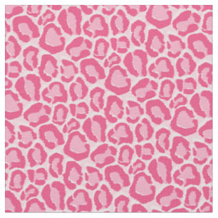 Hot Pink Leopard Animal Print Stoff