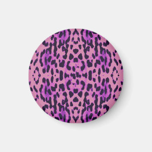 Hot-Pink-Leopard-Pelzmuster Magnet
