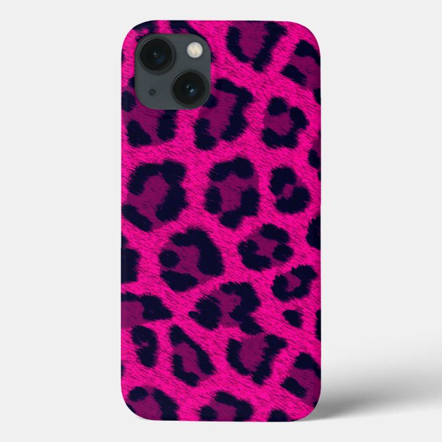 Hot Pink Leopard Print iPad Mini-Fall Case-Mate iPhone Hülle (Rückseite)