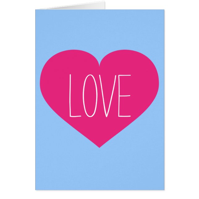 Hot Pink Liebe Herz (Vorne)