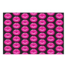 Hot Pink Lips Glamour Illustration