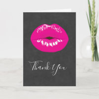 Hot Pink Lips Glamour Illustration