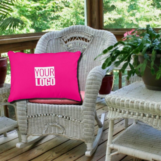 hot pink - Logo hinzufügen Dekokissen (Von Creator hochgeladen)