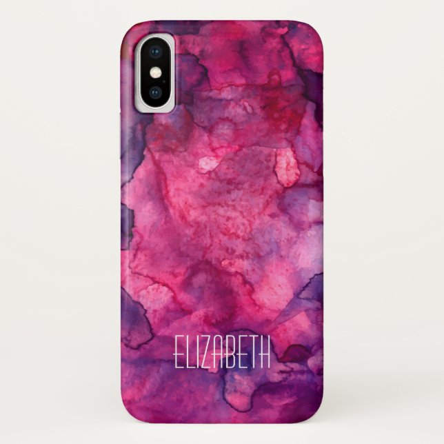Hot Pink Mashup Apple iPhone X Fall Case-Mate iPhone Hülle (Rückseite)