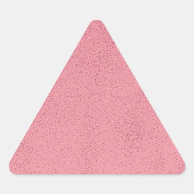 Hot Pink Mess Dreieckiger Aufkleber (Vorderseite)