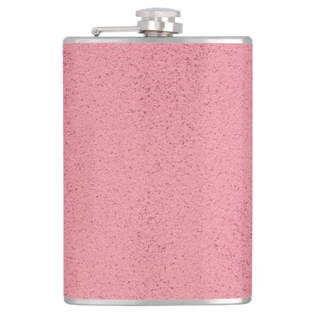 Hot Pink Mess Flachmann (Vorderseite)