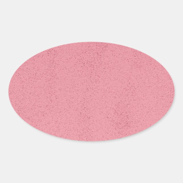Hot Pink Mess Ovaler Aufkleber (Vorderseite)