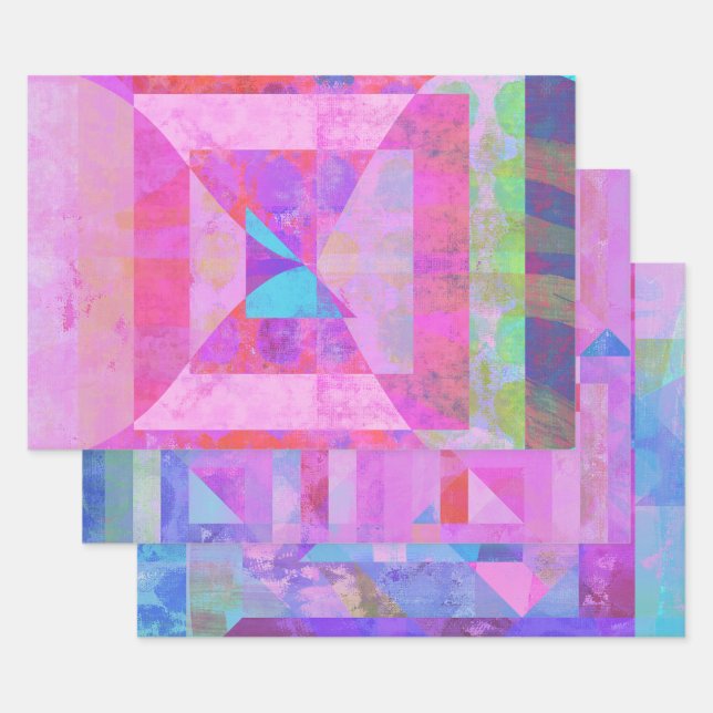 Hot-Pink-Mixed-Media-Set für Wrapping-Papier Geschenkpapier Set (Set)