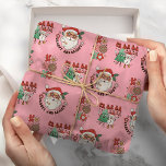 Hot Pink Modern Groovy Weihnachten Geschenkpapier<br><div class="desc">Hot Pink Modern Groovy Weihnachtswrapping Papier</div>