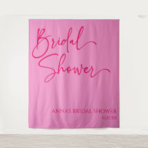 Hot Pink Modernes Minimalistisches Brautparty