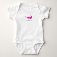 Hot Pink Nantucket Baby Bodysuit