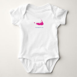 Hot Pink Nantucket Baby Bodysuit Baby Strampler