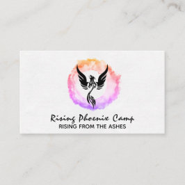 *~* Hot Pink Ombre Ring of Fire Black Phoenix Visitenkarte