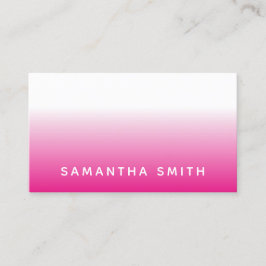 Hot Pink Ombre Visitenkarte