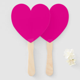 Hot Pink Paddelherz für kreativen Ausdruck Fächer