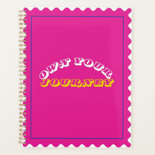 Hot-Pink-Planer mit "Ihre Reise"-Angebot Planer