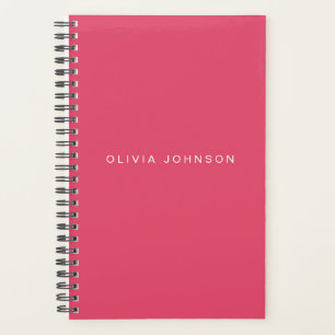 Hot Pink   Planificateur Spiral Weekly/Monthly 202