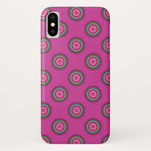 Hot Pink Polka Dot Pattern Case-Mate iPhone Hülle