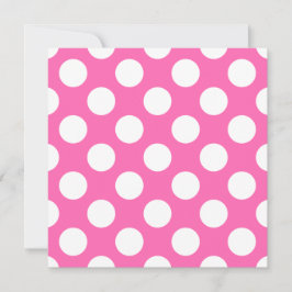 Hot Pink Polka Dots Einladung