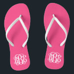 Hot Pink Preppy Script Monogram Flip Flops<br><div class="desc">BITTE KONTAKTIEREN SIE MICH VOR DER BESTELLUNG MIT IHREN MONOGRAMM-INITIALEN IN DIESER BESTELLUNG: ERSTE, LETZTE, MITTLERE. Ich werde Ihre Monografie anpassen und Ihnen den Link zu bestellen. Bitte warten Sie bis ich Ihnen den Link mit Ihrem individuellen Design geschickt habe. Niedliche Preppy drehe Sandalen personalisiert mit einem benutzerdefinierten Skript-Monogramm drehen....</div>