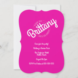 Hot Pink Retro Puppe, Lass uns Party gehen!