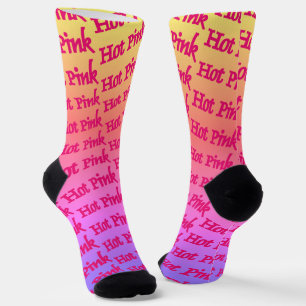 Hot Pink Reverse Premium Socken