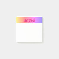 Hot Pink Reverse White Notizblöcke
