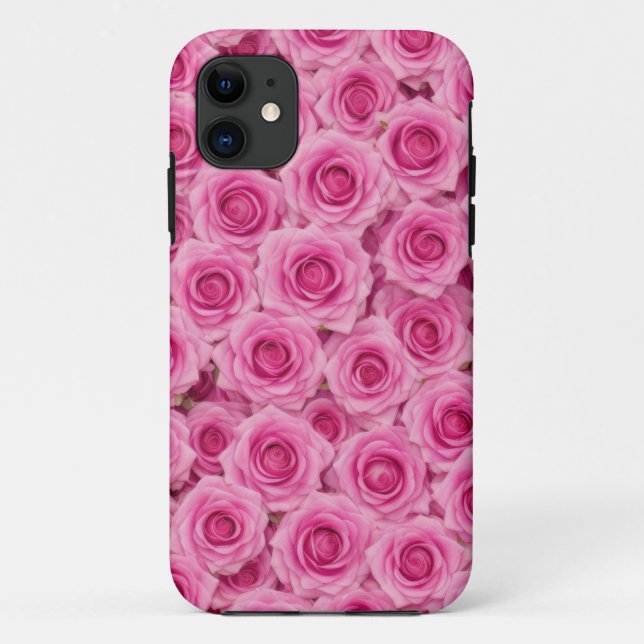 Hot-Pink-Rose Telefongehäuse Case-Mate iPhone Hülle (Rückseite)