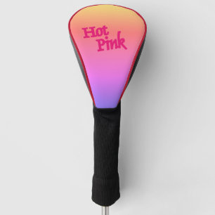 Hot Pink, Rücken-Golf-Club-Fahrer Kopf-Abdeckung Golf Headcover
