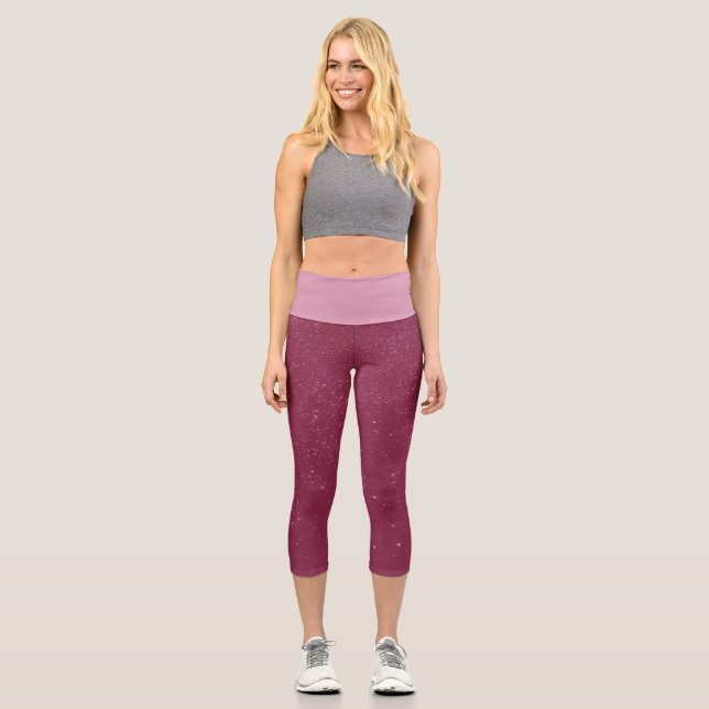 Hot Pink Sand Capri Leggings (Vorderseite)