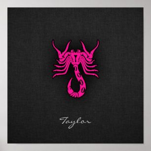 Hot Pink Scorpion Scorpion Poster