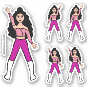 Hot Pink Spark Dancer Stickers #2 Aufkleber