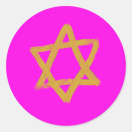 Hot Pink Star von David Stickers