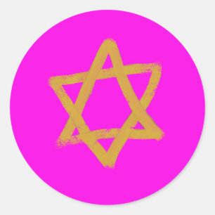 Hot Pink Star von David Stickers