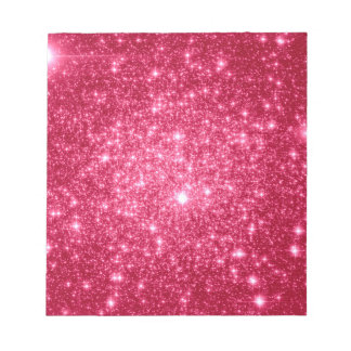 Hot Pink Stars Notizblock