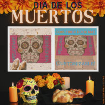Hot Pink Sugar Skull 'Day of the Dead' Coir Fibre