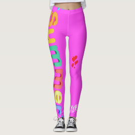 Hot Pink Summer Fun Leggings