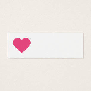 Hot Pink Sweet Heart & Chevron Tags cadeaux