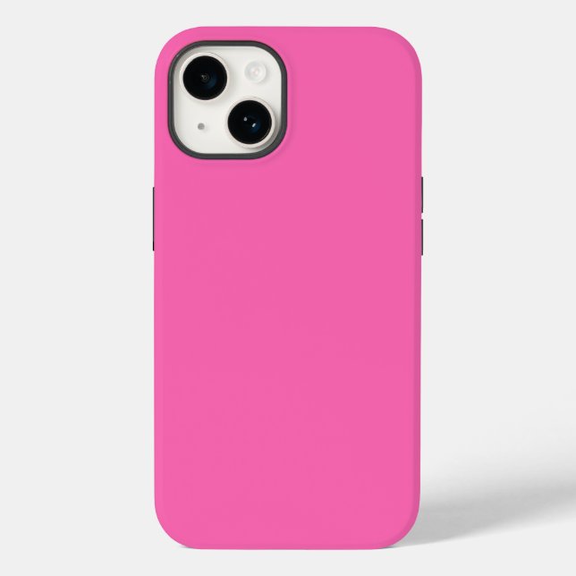 Hot Pink Tough iPhone 14 Fall Case-Mate iPhone 14 Hülle (Rückseite)
