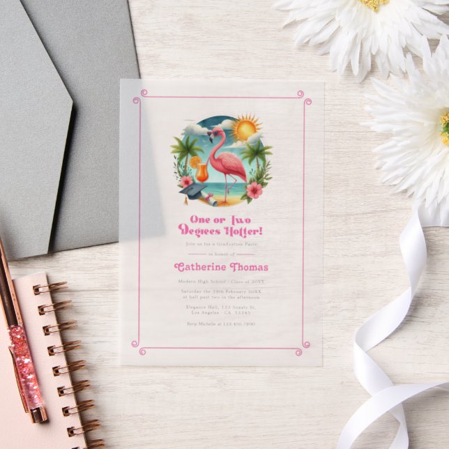 Hot-Pink Tropical Flamingo Graduation Party (Hochzeit)