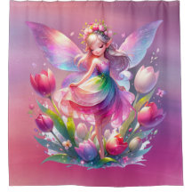 Hot Pink Tulip Fairy Princess Girls