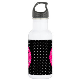 Hot Pink und Black 50 & Fabulous Geburtstagsgesche Edelstahlflasche