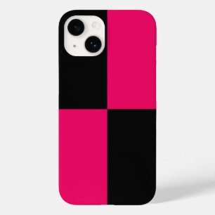 Hot Pink und Black Color Blocks Case-Mate iPhone 14 Hülle