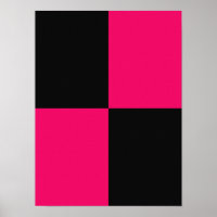 Hot Pink und Black Color Blocks